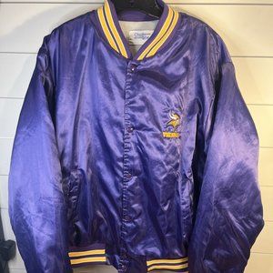Vintage Chalk Line Minnesota Vikings NFL Satin Jacket Mens Size XL